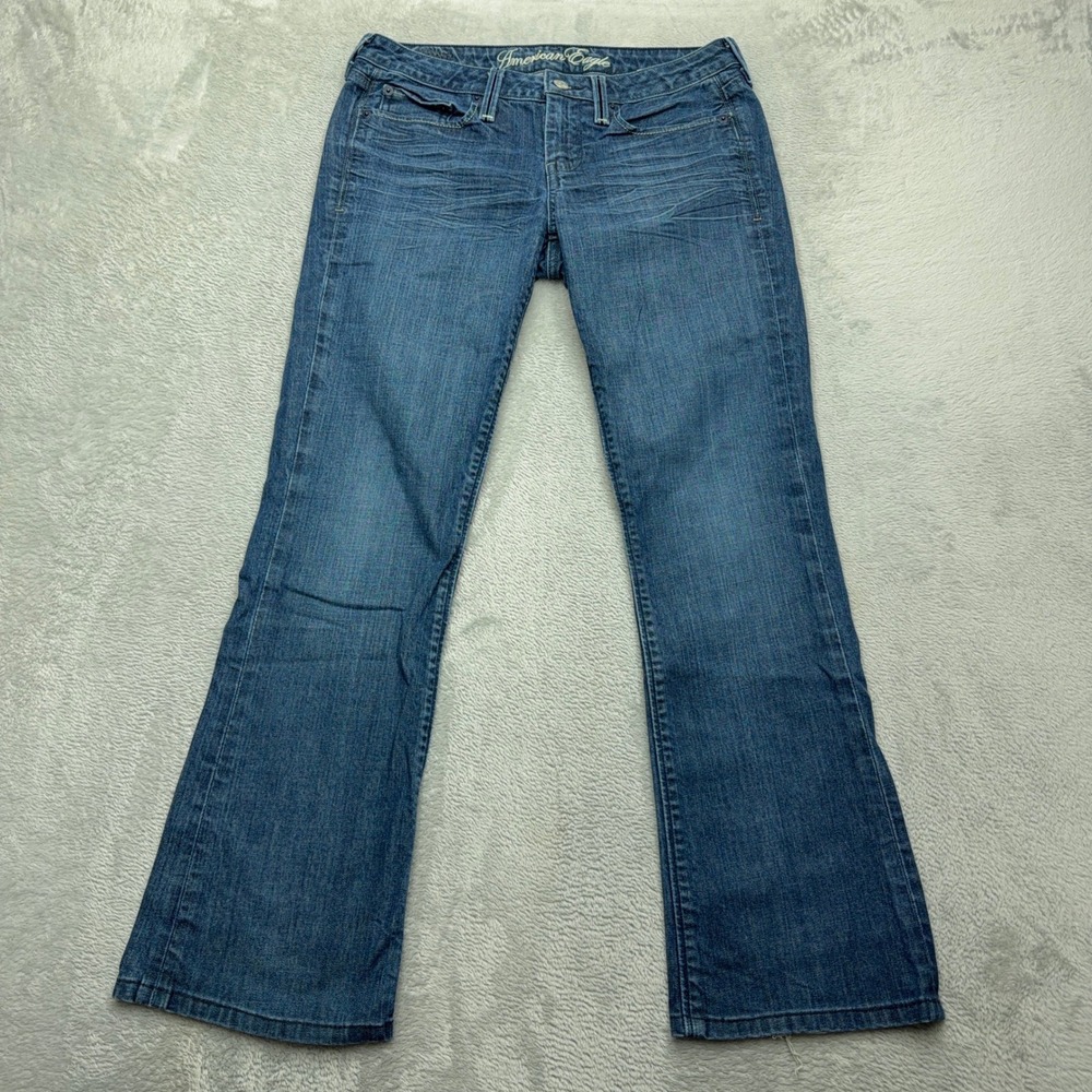 American Eagle Y2K Jeans Womens 6 Blue True Boot Low Rise Denim Bootcut